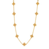 Berry Clover Double Sided Necklace, 16"+2" - Gold - Capucine De Wulf - Gaines Jewelers