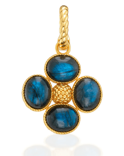 Berry Clover Double Sided Pendant - Blue Labradorite - Capucine De Wulf - Gaines Jewelers