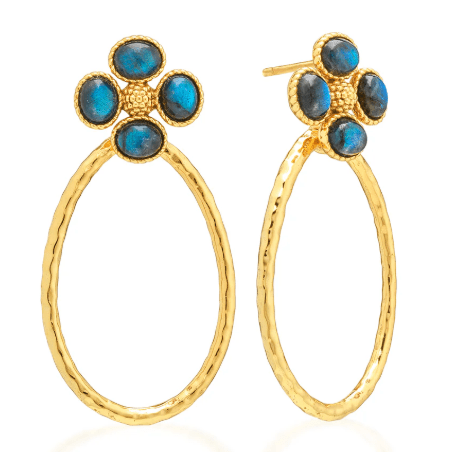 Berry Clover Teardrop Earrings - Blue Labradorite - Capucine De Wulf - Gaines Jewelers