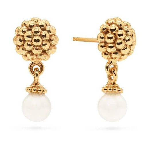 Berry Drop Stud Earrings - Pearl - Capucine De Wulf - Gaines Jewelers