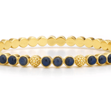 Berry Gem Petite Hinged Bangle - Blue Labradorite Berry Gem Petite Hinged Bangle, Blue Lab - Capucine De Wulf - Gaines Jewelers