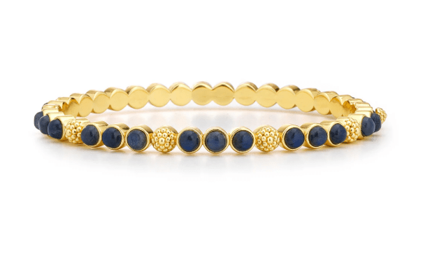 Berry Gem Petite Hinged Bangle - Blue Labradorite Berry Gem Petite Hinged Bangle, Blue Lab - Capucine De Wulf - Gaines Jewelers