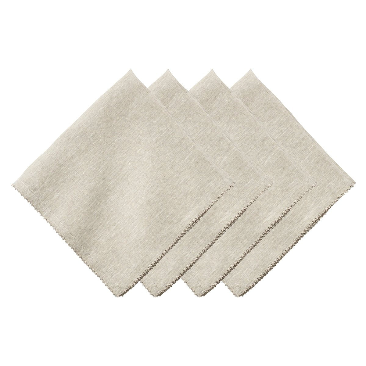 Berry Scallop Napkin Set of 4 - Natural - Juliska - Gaines Jewelers