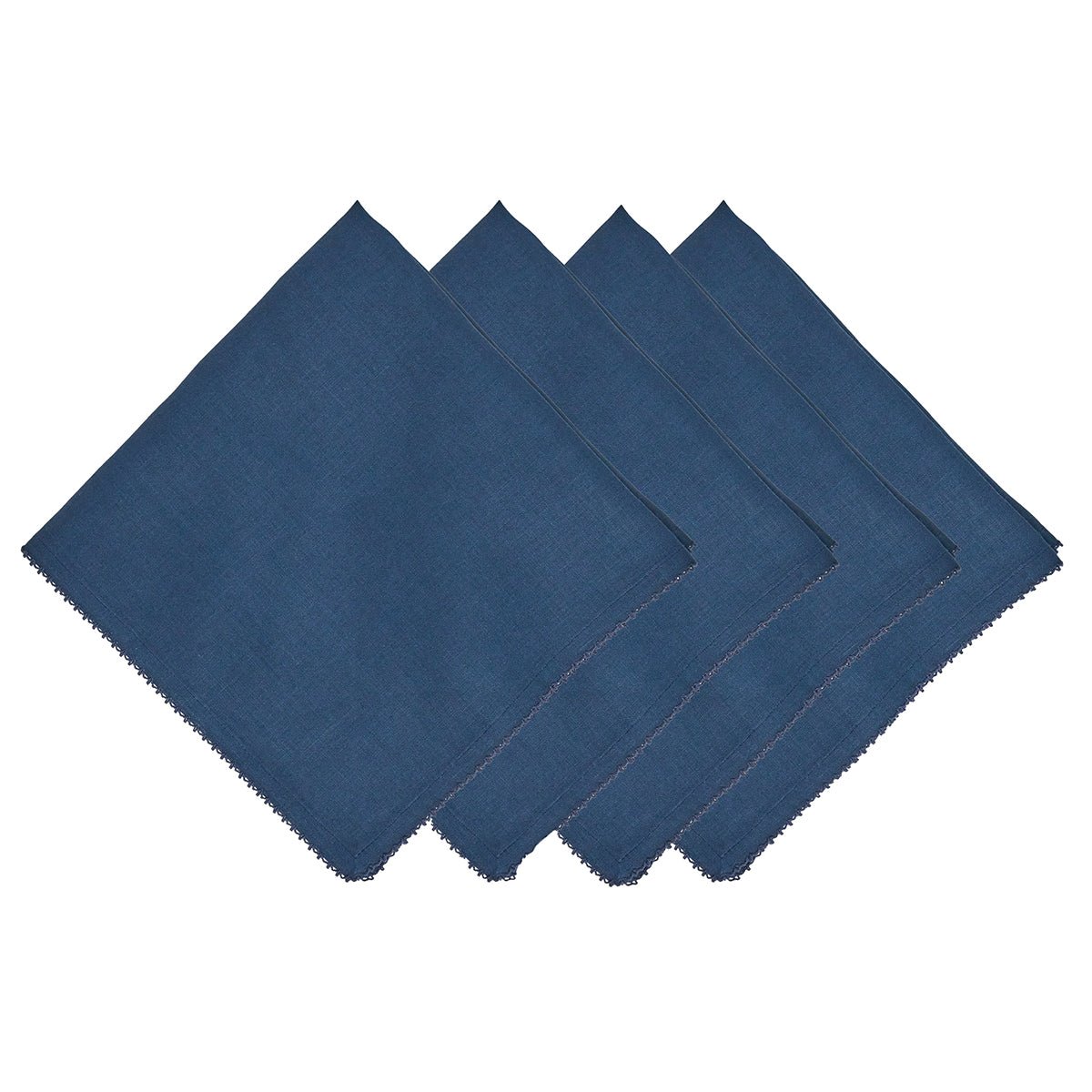 Berry Scallop Napkin Set of 4 - Navy - Juliska - Gaines Jewelers
