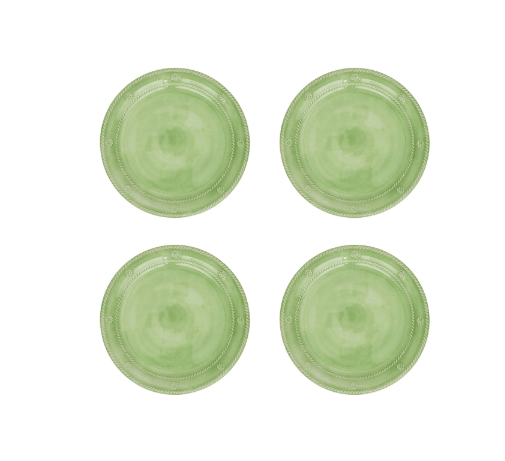 Berry & Thread Melamine Dessert/ Salad Plate Set/4 - Seagrass - Juliska - Gaines Jewelers