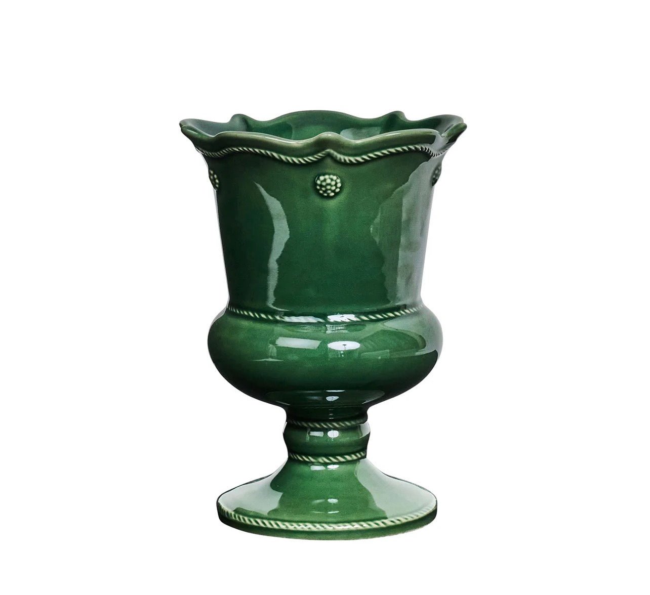 Berry & Thread Petite Parterre Garden 8" Vase - Green - Whitewash - Juliska - Gaines Jewelers