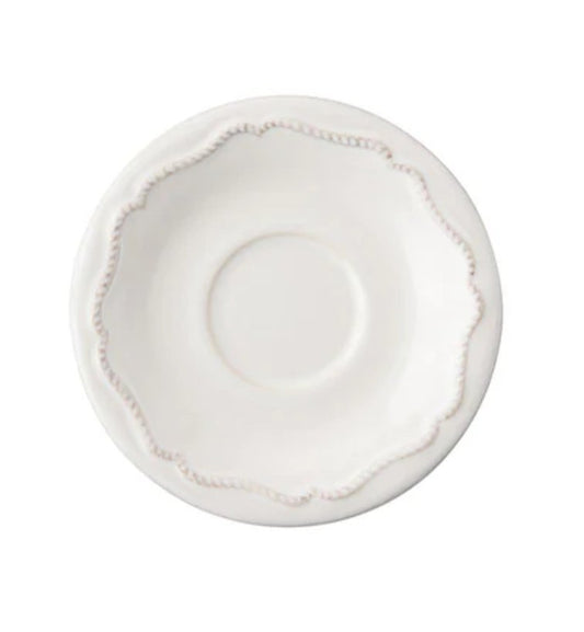 Berry & Thread Whitewash Espresso Saucer - Juliska - Gaines Jewelers