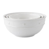Berry & Thread Whitewash Set of 3 Nesting Bowls - Juliska - Gaines Jewelers