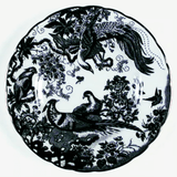 * Black Aves Platinum Bread & Butter Plate - Royal Crown Derby - Gaines Jewelers