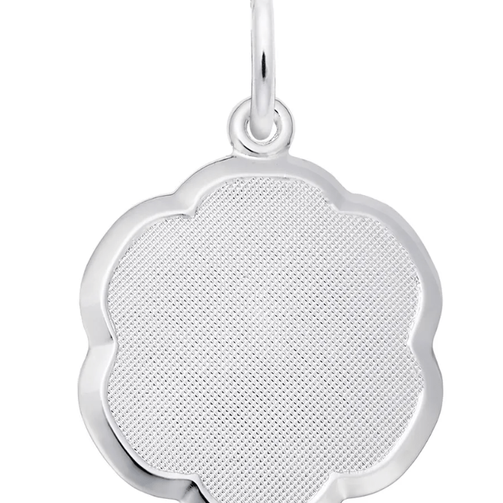 Blank Scalloped Charm - Sterling Silver - Rembrandt Charms - Gaines Jewelers