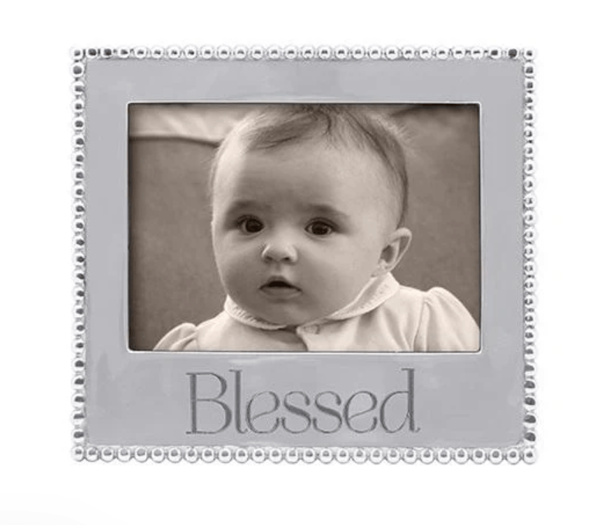 BLESSED Beaded 5x7 Frame - Mariposa - Gaines Jewelers
