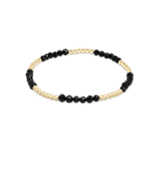 Blissful Pattern 2.5mm Bead Bracelet - Faceted Onyx - Enewton - Gaines Jewelers