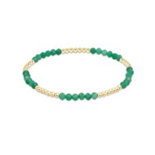 Blissful Pattern 2.5mm Bead Bracelet - Green Onyx - Enewton - Gaines Jewelers