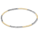 Blissful Pattern 2mm Bead Bracelet - Bright Silver - enewton - Gaines Jewelers