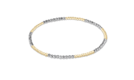 Blissful Pattern 2mm Bead Bracelet - Bright Silver - enewton - Gaines Jewelers