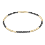 Blissful Pattern 2mm Bead Bracelet - Silver Faceted Hematite - enewton - Gaines Jewelers