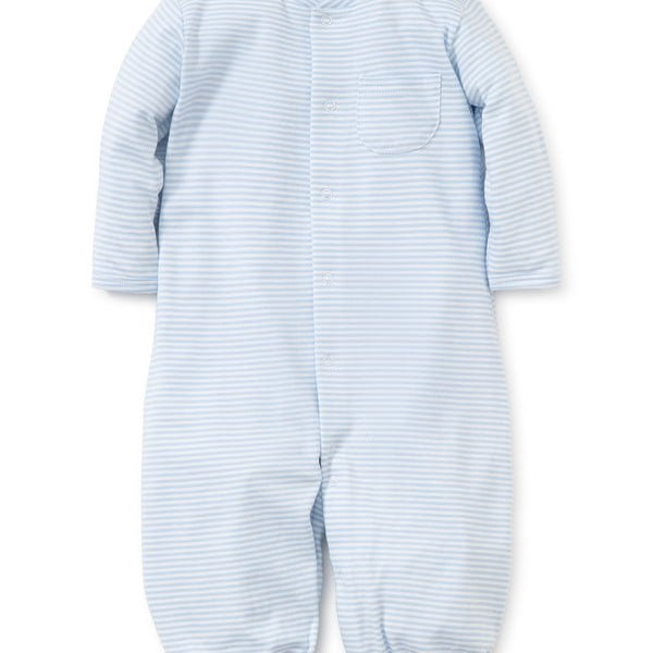 Blue and White Striped Convertible Gown- Kissy Kissy - Gaines Jewelers