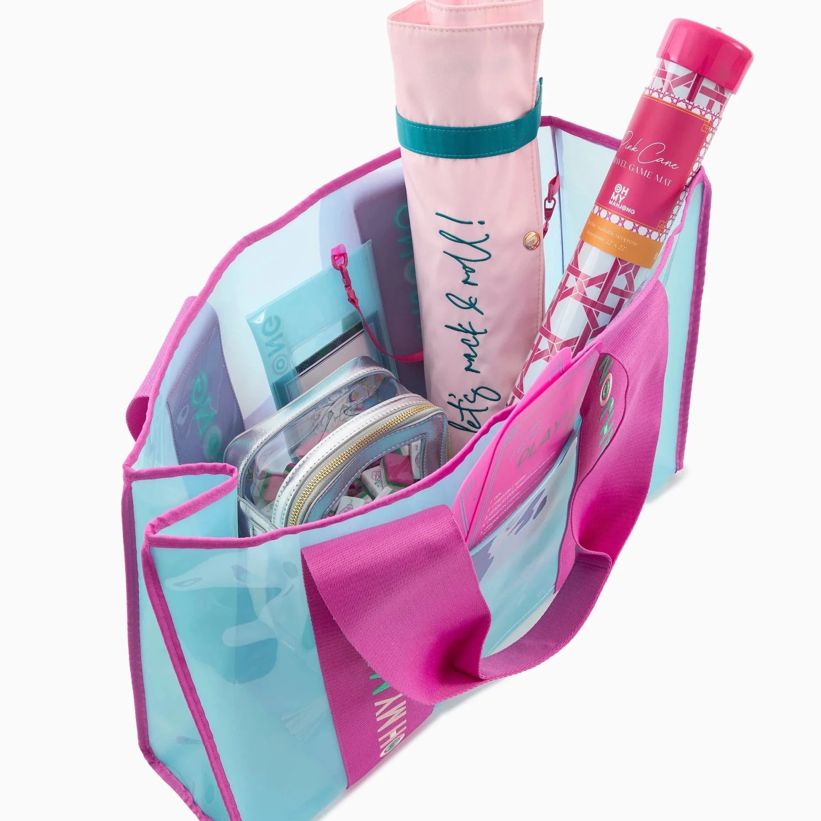 Blue Beach Bag - Oh My Mahjong - Gaines Jewelers