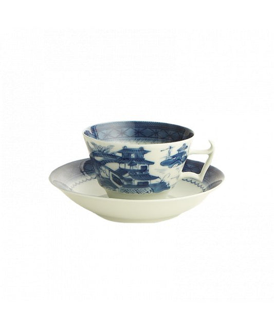 Blue Canton Tea Cup & Saucer - Mottahedeh - Gaines Jewelers