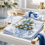 Blue Christmas Acrylic Napkin Weight - Maven Home - Gaines Jewelers
