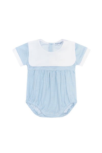 Blue Gingham Baby Bubble - Gaines Jewelers