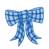 Blue Gingham Bow Big Attachment - Coton Colors - Gaines Jewelers
