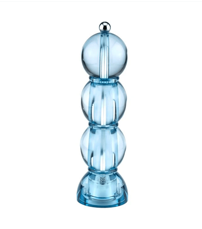 Blue Icy Bobbin Salt or Pepper Mill - Addison Ross - Gaines Jewelers