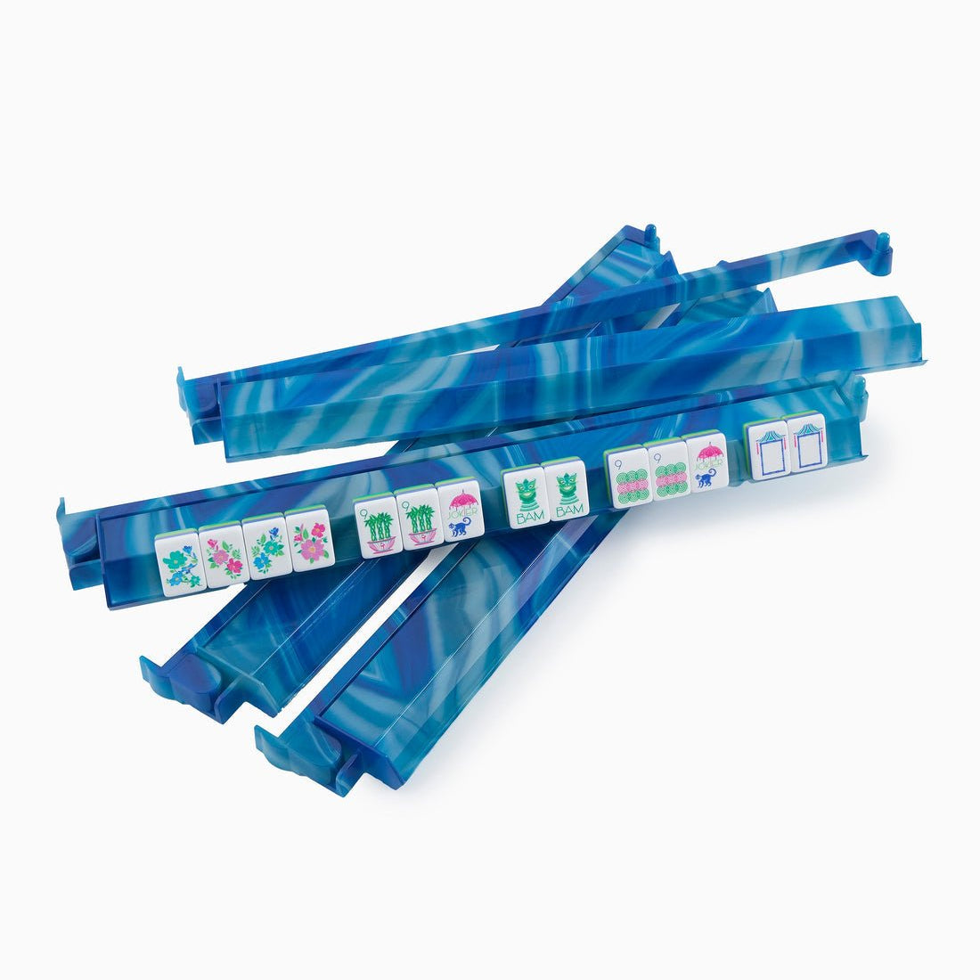 Blue Lace Agate Rack & Pusher Set - Oh My Mahjong - Gaines Jewelers