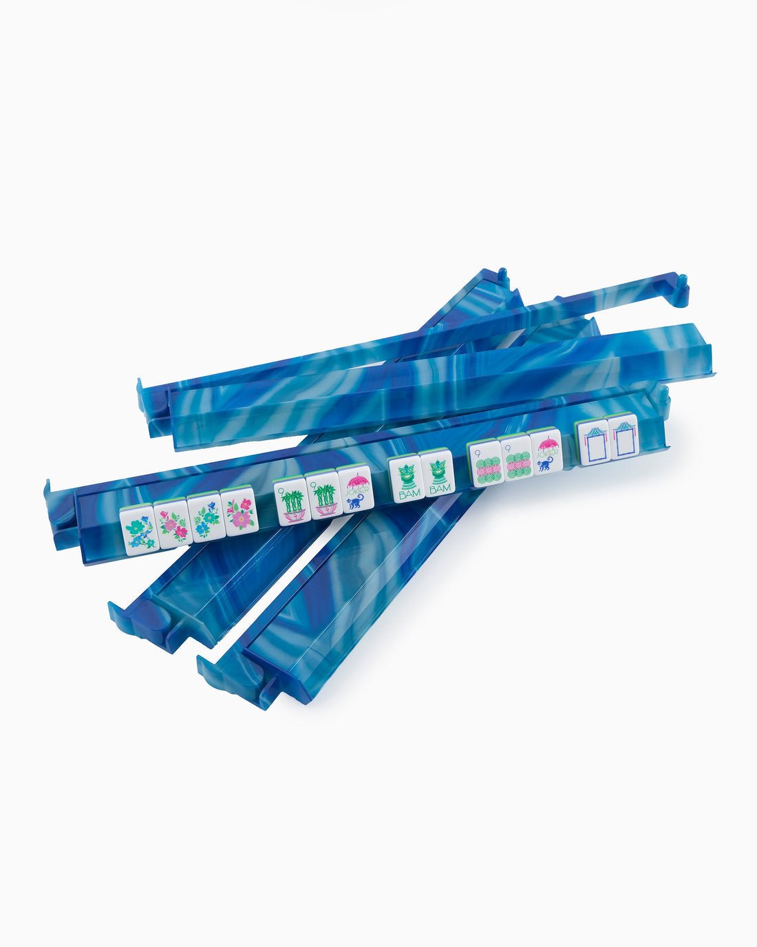 Blue Lace Agate Rack & Pusher Set - Oh My Mahjong - Gaines Jewelers