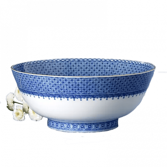 Blue Lace Round Bowl - Mottahedeh - Gaines Jewelers