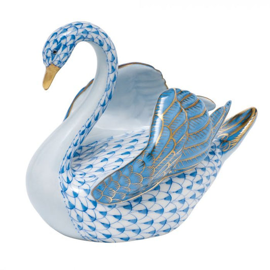 Blue Swan - Herend - Gaines Jewelers