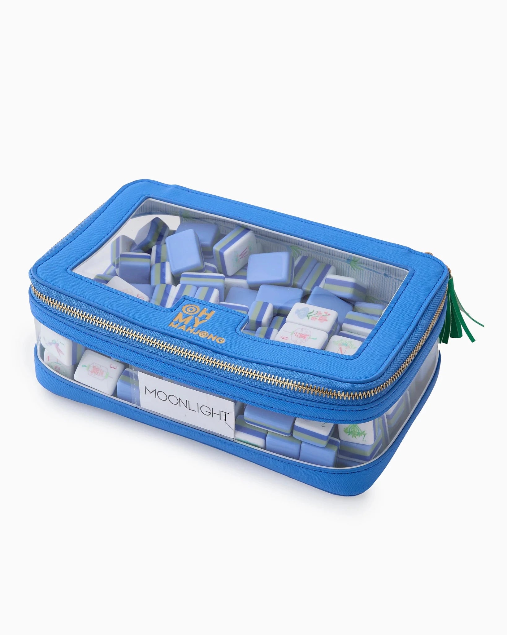 Blue Tile Storage Bag - Oh my Mahjong - Gaines Jewelers