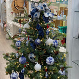 Blue & White - 5.5' Blue Spruce Christmas Tree Fully Furnished - Park Hill - Gaines Jewelers
