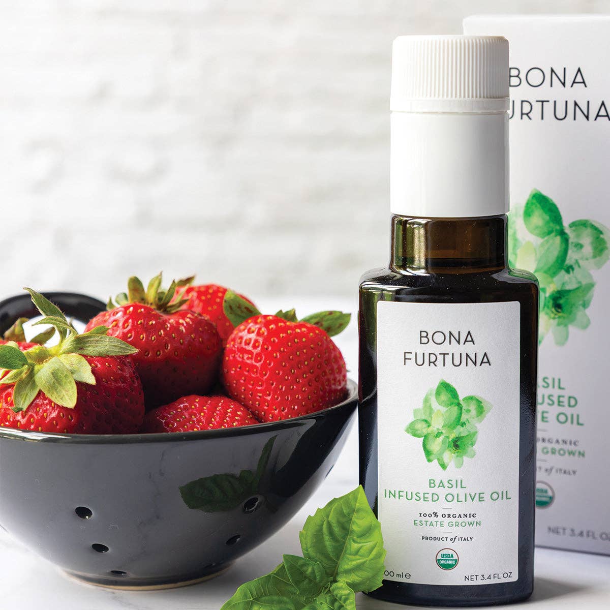 Bona Furtuna - Organic Basil Infused Olive Oil - Gaines Jewelers