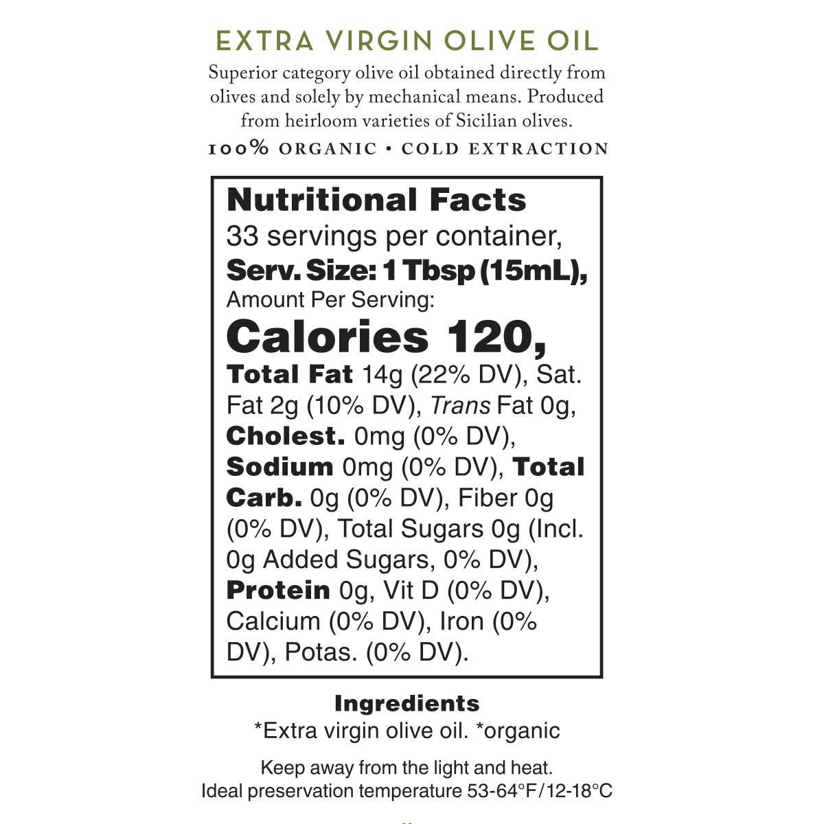 Bona Furtuna - Organic Everyday Extra Virgin Olive Oil - Gaines Jewelers