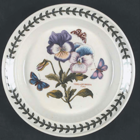 * Botanic Garden Bread & Butter Plate - Pansy - Portmeirion - Gaines Jewelers