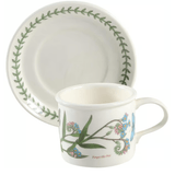 * Botanic Garden Drum Flat Cup & Saucer Set - Forget Me Not - Portmeirio - Gaines Jewelers