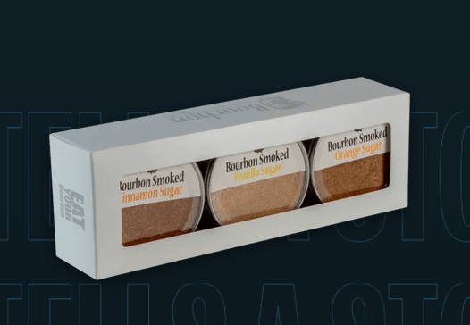 Bourbon Smoked Sugars Trio - Orange, Vanilla, Cinamon - Bourbon Barrel Foods - Gaines Jewelers