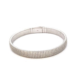 bracelet 5.105ctw 5 - row natural diamond pave flex - Gaines Jewelers