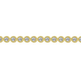 Bracelet designed with bezel set diamonds 14k yellow gold - Gabriel & Co. - Gaines Jewelers