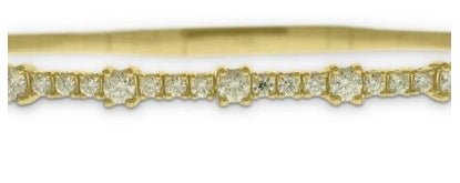 Bracelet Flex Bangle Set with Diamonds 14kt White Gold - Nemati - Gaines Jewelers