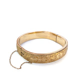 Bracelet hinged bangle style, yellow gold - filled - Gaines Jewelers