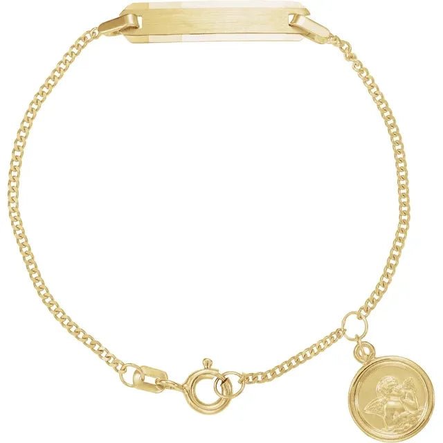 Bracelet - ID bracelet for an infant 14kt yellow gold - Gaines Jewelers