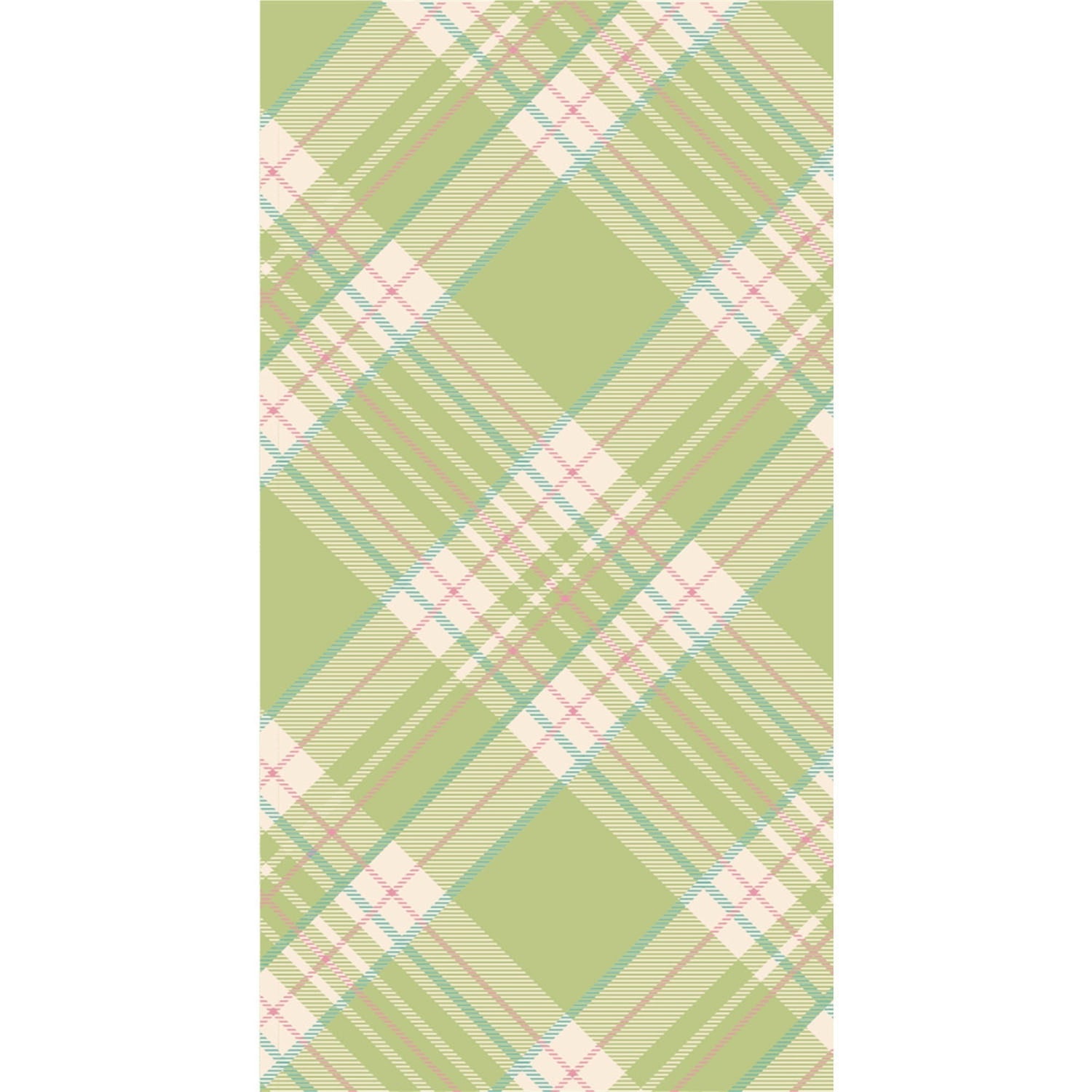 Bright Green Plaid Guest Napkin - Pack of 16 - Hester & Cook - Gaines Jewelers