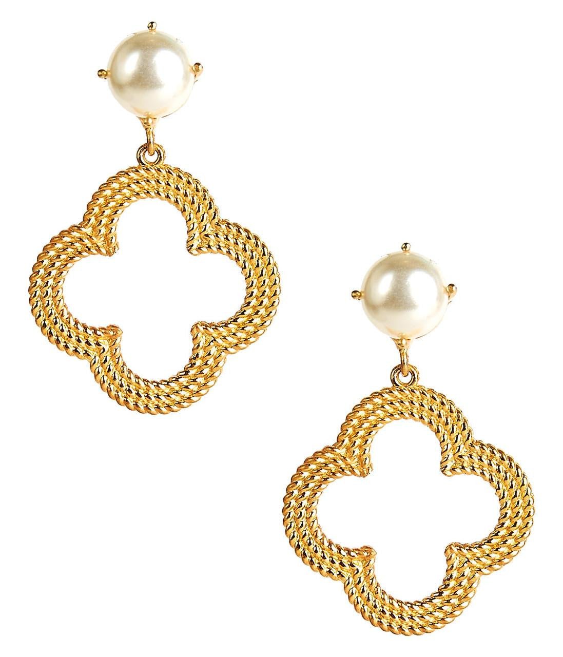 Bryn Gold & Pearl Top Earring - Lisi Lerch - Gaines Jewelers