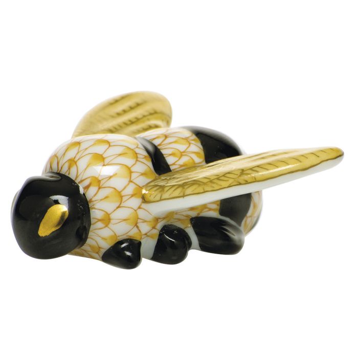 **Bumble Bee - Butterscotch and Black - Herend - Gaines Jewelers