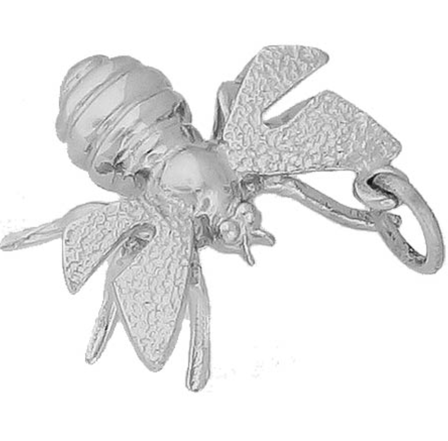 Bumble Bee Charm Sterling Sliver - Rembrandt Charms - Gaines Jewelers