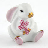 Bunny with Cross Raspberry - Herend - Gaines Jewelers