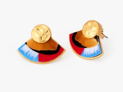 Burgoo Fan Earring - Gaines Jewelers