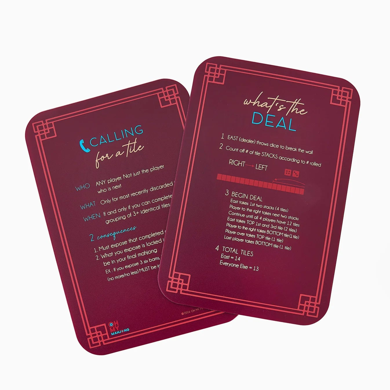 Burgundy Shuffler - Oh My Mahjong - Gaines Jewelers